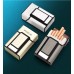 Caja de cigarrillos de aleación de aluminio recargable encendedor de cigarrillos, para 20 caja de cigarrillos HJ57
