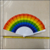 Abanico plegable de 7 pulgadas arcoiris JJYP69
