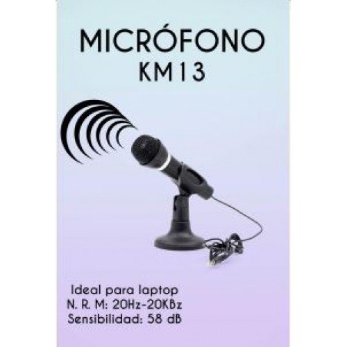 Microfono portatil con entrada USB para computadora KM13