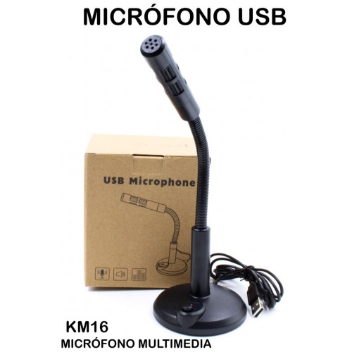 Micrófono de escritorio con rotación a 360° KM16