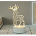 Figura de acrílico navideña con luz LED 14cm enchufe USB LED427
