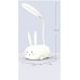 Lámpara de escritorio o dormitorio de estudiantes,recargable, conejo adorable 