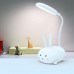 Lámpara de escritorio o dormitorio de estudiantes,recargable, conejo adorable 