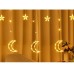 Serie cortina de luces estrella + luna 10pz LED679