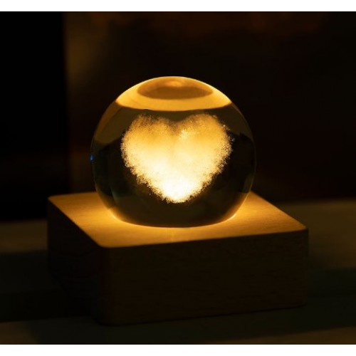 Lámpara de cristal corazon LED719