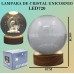 Lámpara de bola de cristal de unicornio,Diámetro de bola:8CM,con carga USB LED720