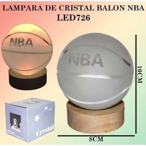 Lámpara de cristal de balón de basquetbol de cristal LED726