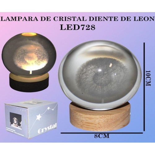 Lámpara de cristal  de diente de león LED728