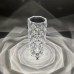 Lámpara de cristal recargable con control de 21x6cm 12332