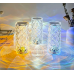 Lámpara de cristal con control táctil recargable,16 Colores de 9*21.5CM LED737