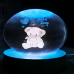 Esfera de cristal con luz para mesa,led 3D bola de oso (Diámetro de bola 6cm) USB LED782