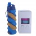 Botella de agua silicón en diseño arcoiris plegable 500ML LJ1005-B