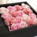 1 juego de caja de regalo de flores hecha a mano estética, con otras decoraciones realistas, 17*27*9.3cm LP127