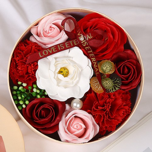 Caja de rosas para regalo con tarjeta de felicitación Fal Ormromra 16.2*16.2*8.2cm LP132