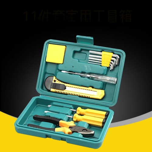 Juego de caja de herramientas de 12 herramientas de reparación de automóviles (acero inoxidable) LU6003
