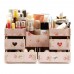 Caja de almacenamiento,organizador de cosméticos de escritorio de gran tamaño con cajón LU6008