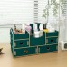Caja de almacenamiento,organizador de cosméticos de escritorio de gran tamaño con cajón LU6008