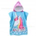 Capa con capucha de toalla de unicornio para niños LU6065