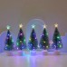 Mini Árbol de Navidad luminoso colorido LED 19*9cm LU6302