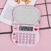 Calculadora plegable de dibujos animados (con espejo cosmético) de hello kitty LU6372