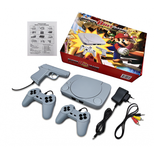 Decodificador de juegos de TV de ocho bits · Serie Super Mario + Pokémon + King of Fighters, etc. (con dos controladores de juego + pistola de control remoto de juego) LU6632