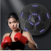 Entrenador de boxeo con música inteligente (con pantalla LCD + música Bluetooth) y guantes de boxeo LU6955