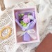 Caja de regalo con ramo de flores de jabón de clavel de rosa eterna (tamaño extra grande) LU8338