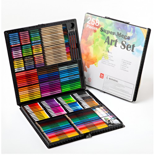 Juego de bolígrafos de pintura extragrande de 258 colores (juego de caja de regalo) LU8625