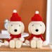 Botella de agua de dibujos animados en forma de perro snoopy (con gorro navideño+pañuelo navideño) de 800ml LU8677