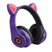 Auricular de diadema Bluetooth de oreja de gato con luz LED LY280