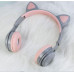 Audifonos  de diadema con orejas de gato LY339