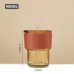 Vaso de bambú 400ML altura 11,6cm marca GN estilo mixto tricolor N376