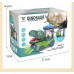Coche de dinosaurio eléctrico para niños, música ligera universal, iluminación subacuática PM10063