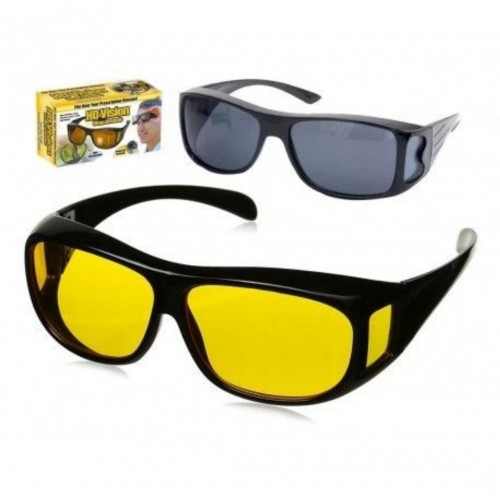 Gafas de visión nocturna específicas para el conductor, gafas de sol especiales para conducir para hombres y mujeres, antirreflejo, luz de carretera 2 pcs