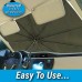 Parasol para auto protector solar retráctil para parabrisas con aislamiento térmico PM4778
