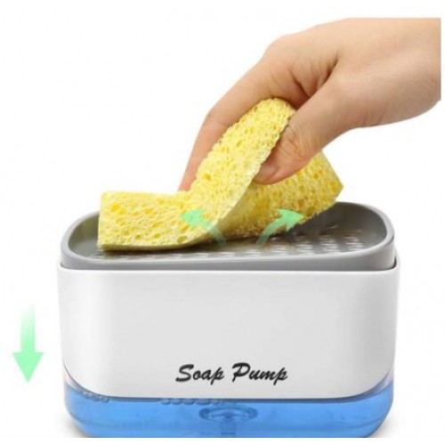 Dispensador de jabón con soporte de esponja PM4826