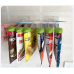 Estante de almacenamiento para bolsas de condimentos de cocina, sin perforaciones, clip de sellado para condimentos en bolsa, montado en la pared para preservación  RS-169