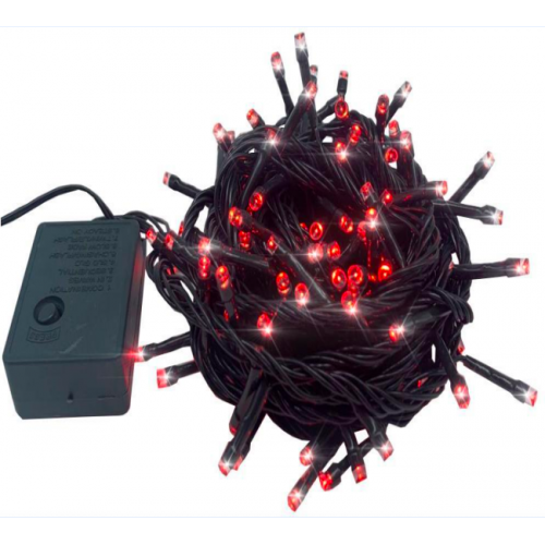 Guirnalda de luces LED color rojo con 100L de 9M S-60035