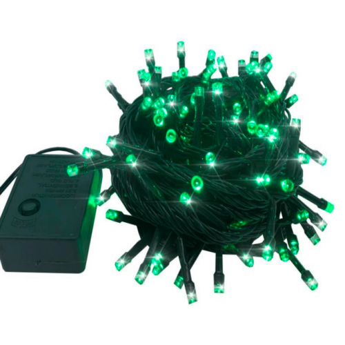 Guirnalda de luces led color verde con100L de 9M S-60036