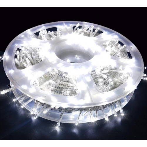 LED 45M hilo transparente blanco luces blancas S-60196