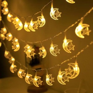 Serie de luces decorativas para el hogar de estrella y luna S-60257