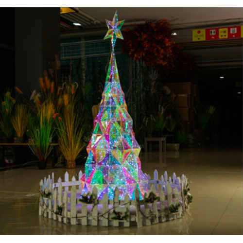 Árbol de Navidad iluminado de 6 pies con 800 luces 1.67M