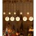 Luces led de estrella, muñeco nieve 10 luces navideñas colgantes anillo de luz led adornos navideño SDD1166