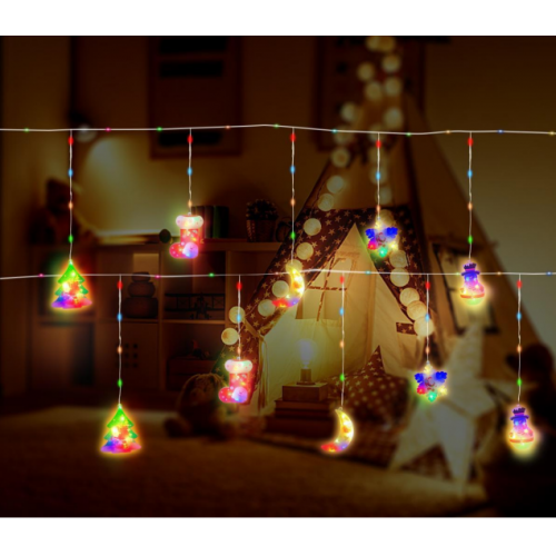 Luces led con forma de varios adornos navideños SDD1168