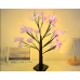Árbol rosa con luces LED para decorar de 60 cm (pilar para baterías + USB) SDD1227