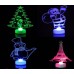 Luces de noche de navidad (papá noel,muñeco de nieve,torre eifel,árbol de navidad) SDD227