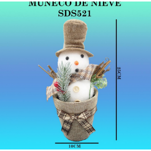 Muñeco de nieve 25*10cm SDS521