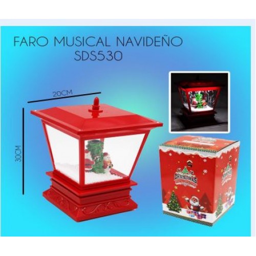 Faro musical navideño con luz  SDS530