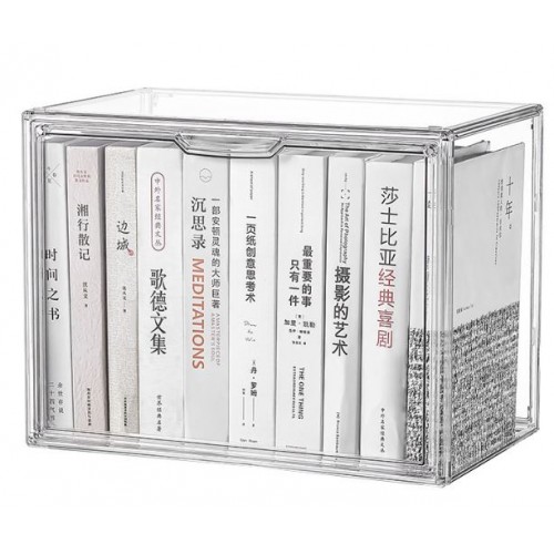 Caja de almacenamiento transparente para libro, zapatos SNH37
