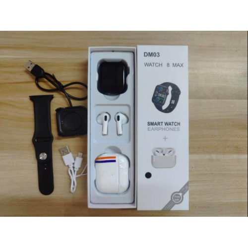 Kit smart watch con audífonos DM03